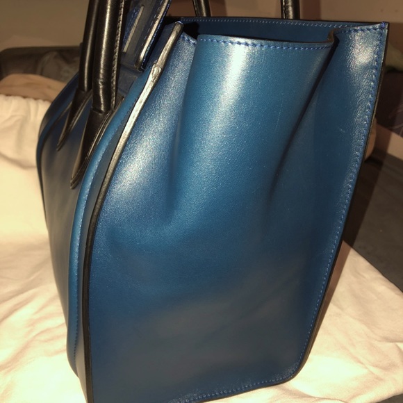 Celine Mini Luggage Handbag Tote in Drummed Calfskin Leather - Picture 8 of 10